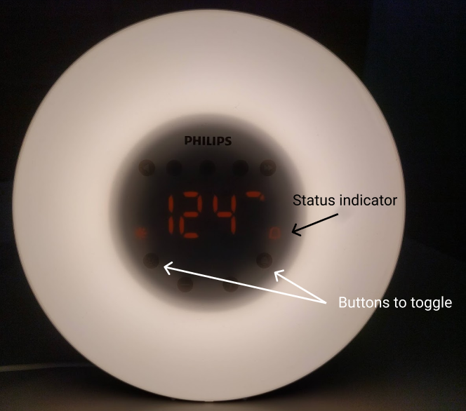 Status indicators that look like buttons